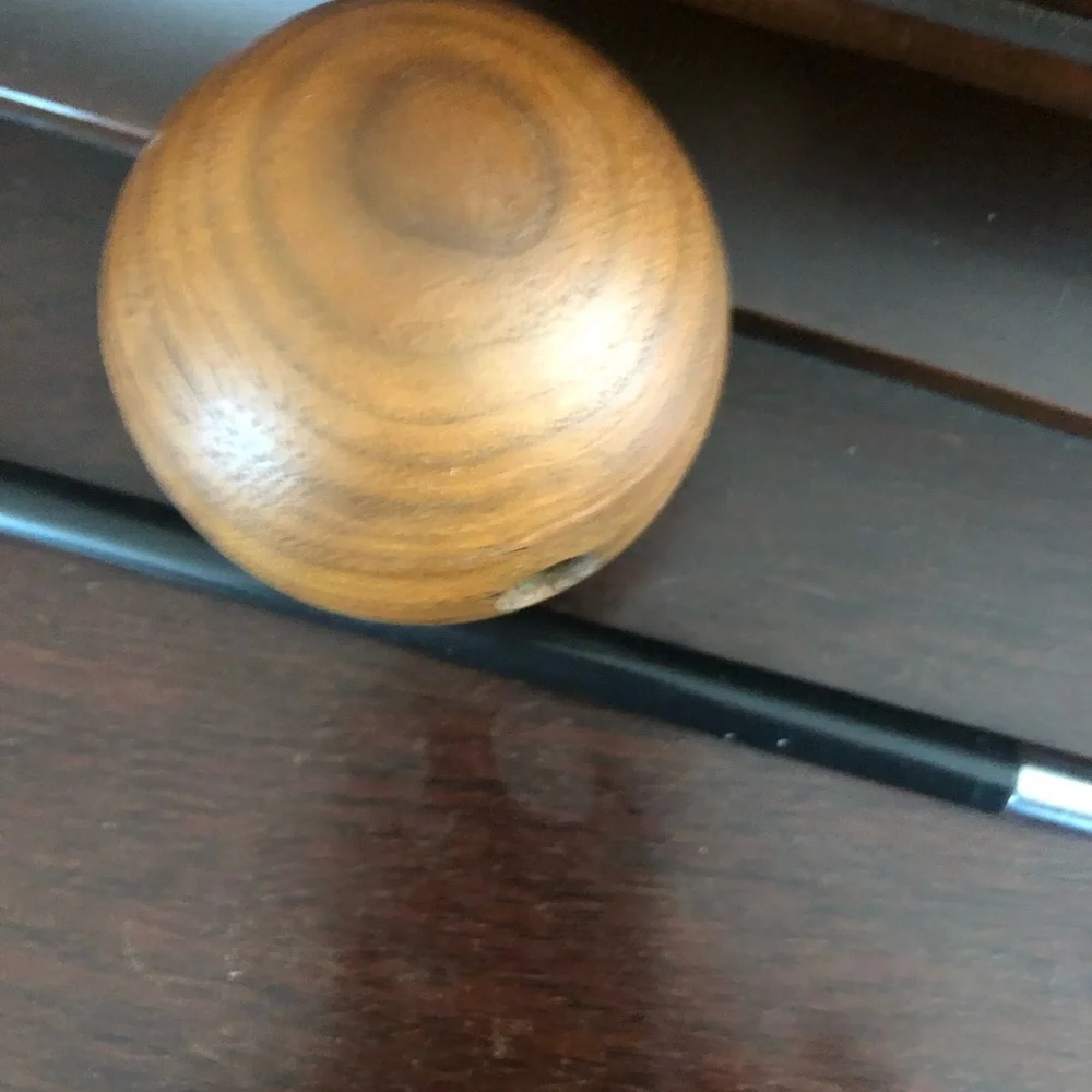 Rare Mid Century Decor 1960’s Kreisler Aluminum & Wood Ball Desk Set
